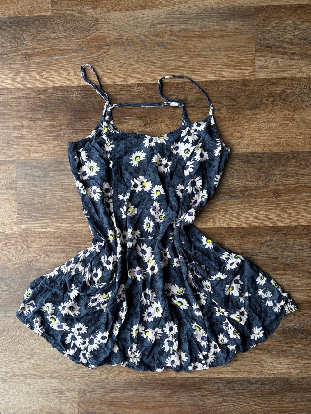 2000’s American Eagle Floral Summer Navy Mini Dress